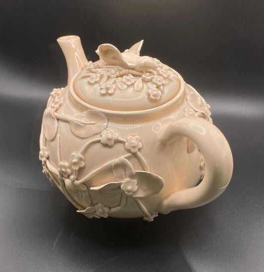 Handmade ceramic teapot, unique and signed piece