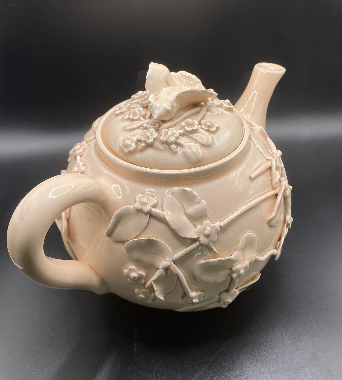 Handmade ceramic teapot, unique and signed piece